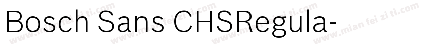 Bosch Sans CHSRegula字体转换